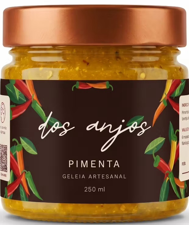 Pote de geleia de Pimenta